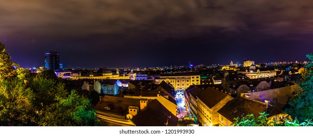 Zagreb City At Night, Croatia