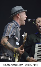 ZAGREB, CROATIA - 24 JUNE, 2014: Flogging Molly Performing At InMusic Festival.