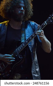 ZAGREB, CROATIA - 24 JUNE, 2014: Andrew Stockdale Of Wolfmother Performing At InMusic Festival.