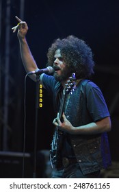 ZAGREB, CROATIA - 24 JUNE, 2014: Andrew Stockdale Of Wolfmother Performing At InMusic Festival