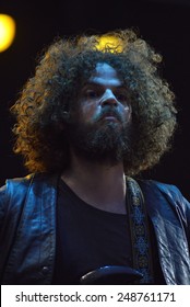 ZAGREB, CROATIA - 24 JUNE, 2014: Andrew Stockdale Of Wolfmother Performing At InMusic Festival.