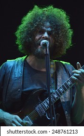 ZAGREB, CROATIA - 24 JUNE, 2014: Andrew Stockdale Of Wolfmother Performing At InMusic Festival.