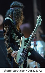 ZAGREB, CROATIA - 24 JUNE, 2014: Ian Peres Of Wolfmother Performing At InMusic Festival.