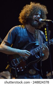 ZAGREB, CROATIA - 24 JUNE, 2014: Andrew Stockdale Of Wolfmother Performing At InMusic Festival.