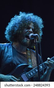 ZAGREB, CROATIA - 24 JUNE, 2014: Andrew Stockdale Of Wolfmother Performing At InMusic Festival.