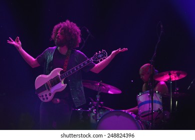 ZAGREB, CROATIA - 24 JUNE, 2014: Wolfmother Performing At InMusic Festival.