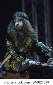 ZAGREB, CROATIA - 24 JUNE, 2014: Ian Peres Of Wolfmother Performing At InMusic Festival.