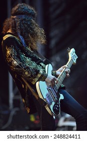 ZAGREB, CROATIA - 24 JUNE, 2014: Ian Peres Of Wolfmother Performing At InMusic Festival.