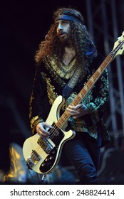 ZAGREB, CROATIA - 24 JUNE, 2014: Ian Peres Of Wolfmother Performing At InMusic Festival.