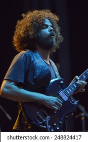 ZAGREB, CROATIA - 24 JUNE, 2014: Andrew Stockdale Of Wolfmother Performing At InMusic Festival.