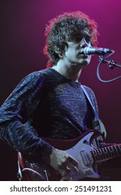 ZAGREB, CROATIA - 25 JUNE, 2014: Andrew VanWyngarden Of MGMT Performing At InMusic Festival.