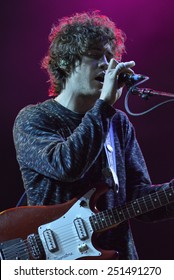 ZAGREB, CROATIA - 25 JUNE, 2014: Andrew VanWyngarden Of MGMT Performing At InMusic Festival.