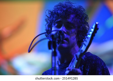 ZAGREB, CROATIA - 25 JUNE, 2014: Andrew VanWyngarden Of MGMT Performing At InMusic Festival.