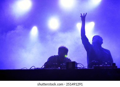 ZAGREB, CROATIA - 25 JUNE, 2014: Digitalism Performing At InMusic Festival.