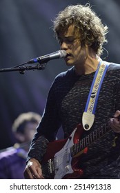 ZAGREB, CROATIA - 25 JUNE, 2014: Andrew VanWyngarden Of MGMT Performing At InMusic Festival.