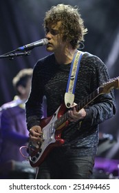 ZAGREB, CROATIA - 25 JUNE, 2014: Andrew VanWyngarden Of MGMT Performing At InMusic Festival.