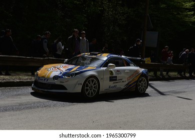 ZAGREB, CROATIA - April 25, 2021: World Rally Championship In Zagreb, Croatia. 