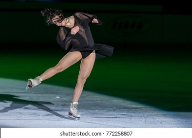 ZAGREB, CROATIA - DECEMBER 09, 2017: Figure Skating Competition Golden Spin Of Zagreb 2017 Gala. Elizaveta Tuktamysheva RUS