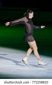 ZAGREB, CROATIA - DECEMBER 09, 2017: Figure Skating Competition Golden Spin Of Zagreb 2017 Gala. Elizaveta Tuktamysheva RUS