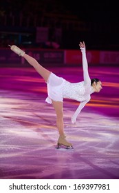 ZAGREB, CROATIA - DECEMBER 17, 2013: Miki ANDO  Performing At Gala Revue Of 46th Golden Spin Of Zagreb, The Oldest Skating Competition In The World.