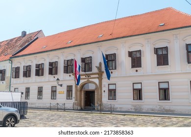 Zagreb, Croatia - June 2, 2022: The Building Of The Government Of The Republic Of Croatia In Zagreb.