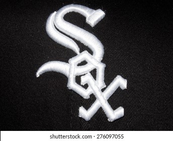 ZAGREB , CROATIA - May 7th , 2015 : MLB baseball club Chicago White Sox logo on the textile   ,product shot