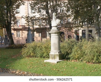 Zagreb, Croatia- October 14th, 2016: Bust Of Krsto I Frankapan Brinjski Also Known As Christoph Frankopan, Croatian Count From Noble House Of Frankopan, At Nikola Subic Zrinski Square (Zrinjevac) 