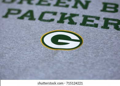 ZAGREB, CROATIA - SEPTEMBER 14, 2017. - NFL Team Green Bay Packers T Shirt.