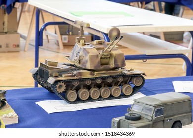 Zagreb, Croatia - September 7 2019: Scale Model Of M247 Sergeant York.