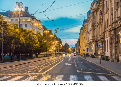 Zagreb Street Night