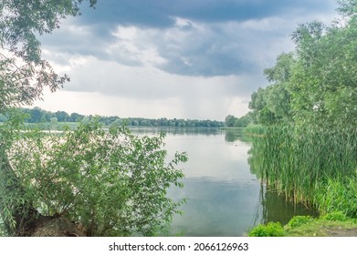 Zajezierskie Lake Or Sztumskie Lake. Ribbon Lake In Sztum, Poland.