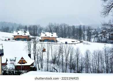   Zakopane City In Winter Scenery.
