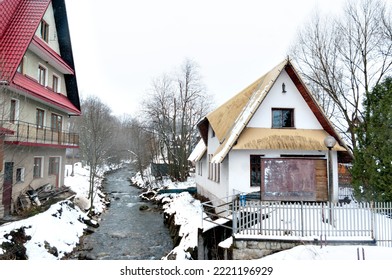   Zakopane City In Winter Scenery.
