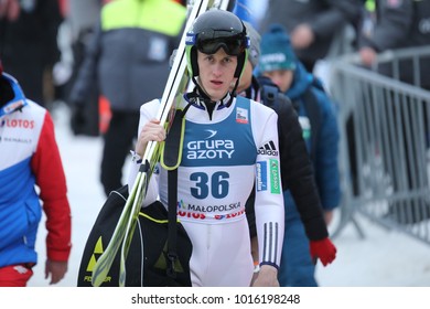 ZAKOPANE, POLAND - JANUARY 28, 2018: FIS Ski Jumping World Cup In Zakopane O/p Peter Prevc