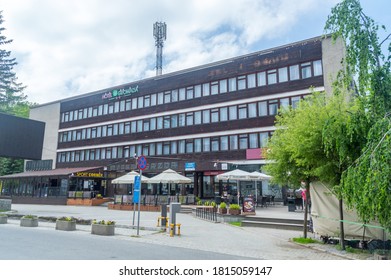 Zakopane, Poland - June 14, 2020: Hotel Gromada And Hotel Gazda In City Center Of Zakopane.