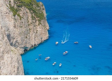 Zakynthos Shipwreck or Navagio Bay: The beach of Navagio or Shipwreck cove is the most famous beach of Zakynthos lying on the western side of the Ionian island, close to Anafotiria village.