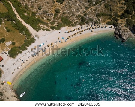 Zala Beach in Stara Baška, Krk, Croatia - Aerial View
