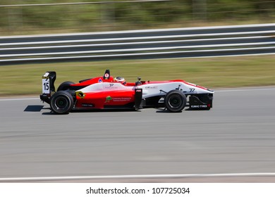 ZANDVOORT, THE NETHERLANDS - JULY 15: Pipo Derani (Brasil) Racing During The RTL GP Masters Of Formula 3 At Circuit Park Zandvoort On July 15, 2012 In Zandvoort, The Netherlands.