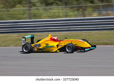 ZANDVOORT, THE NETHERLANDS - JULY 15: Sandro Zeller (Switzerland) Racing During The RTL GP Masters Of Formula 3 At Circuit Park Zandvoort On July 15, 2012 In Zandvoort, The Netherlands.