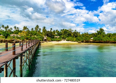 Zanzibar Coast Landscape In Tanzania. Zanzibar Is A Semi-autonomous Region Of Tanzania In East Africa.