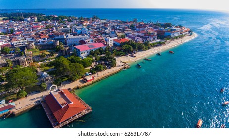 Zanzibar Stone Town Aerial View