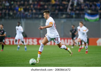 ZAPORIZHZHIA, UKRAINE - SEPTEMBER 28, 2021: Stephan El Shaarawy (92). The UEFA Conference League Match Between FC Zorya Luhansk Vs AC Roma