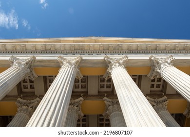 Zappeion Hall Classical Architecture Athens Greece Summer