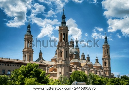 Zaragoza is the capital of Aragon, one of the autonomous communities in northeastern Spain. In the center of the city is the baroque basilica of Our Lady of Pilar, Spain