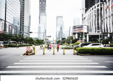  Zebra Crossing In Modern City