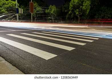 A zebra crossing on the streets of the city - Shutterstock ID 1208363449