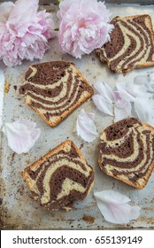 Zebra Marble Cake 