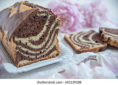 Zebra Marble Cake 