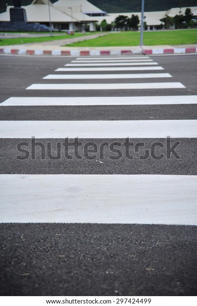 Zebra traffic walk way in\
the city\
