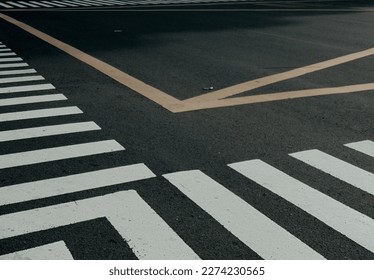 Zebracross line from the corner